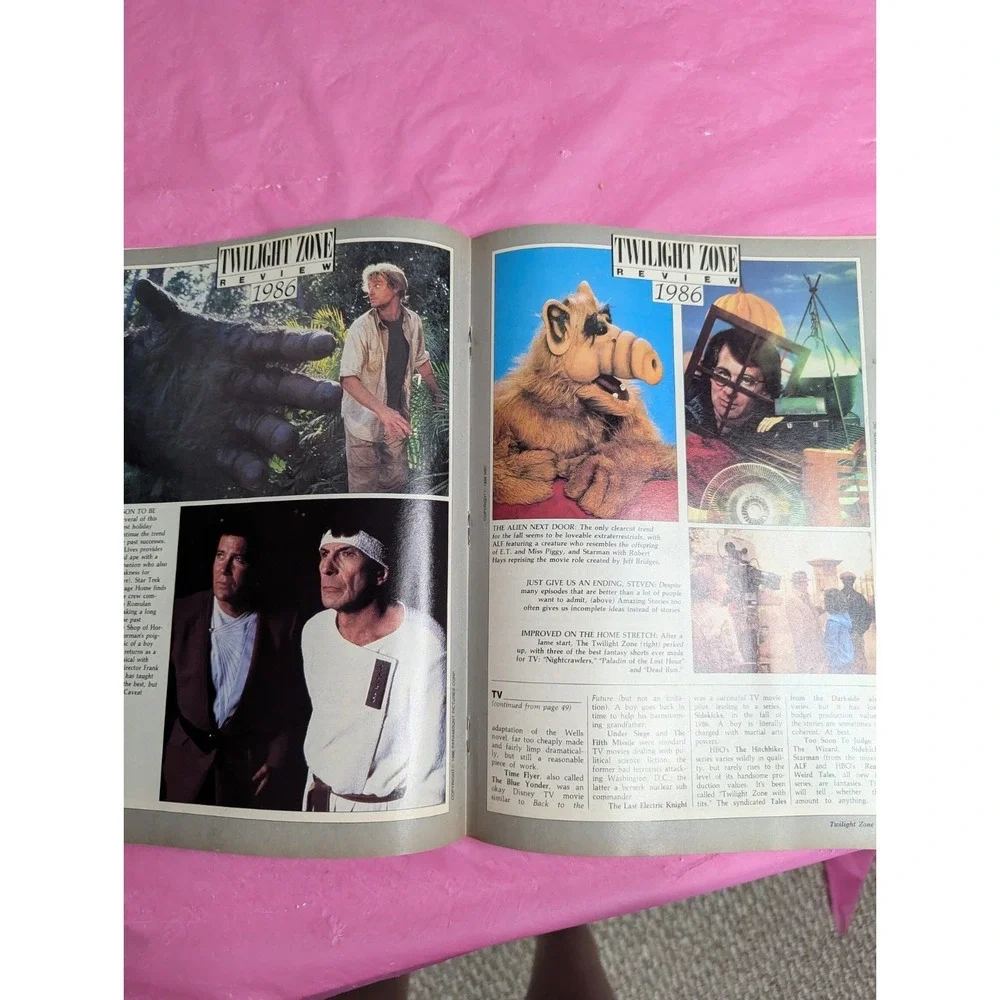 Rod Serlings Twilight zone magazine vintage 1987 Harlan Ellison best worst of 86